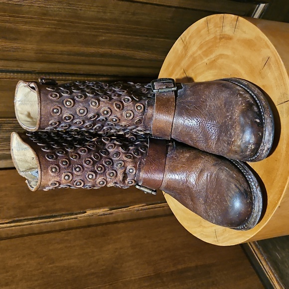 7.5 | Frye Boots Jenna Disc Short Cognac - Picture 3 of 16